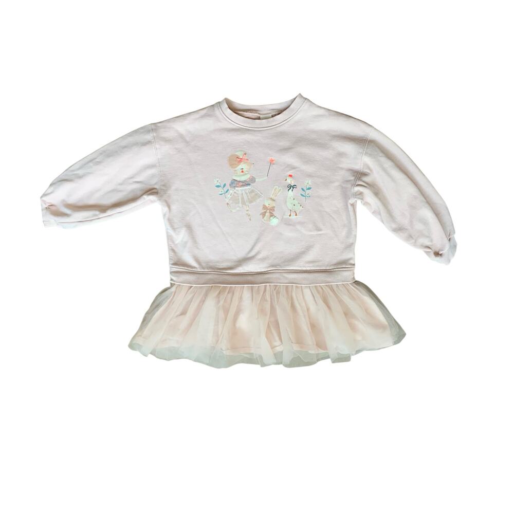 Next Mouse Sweatshirt Dress 6/7 years